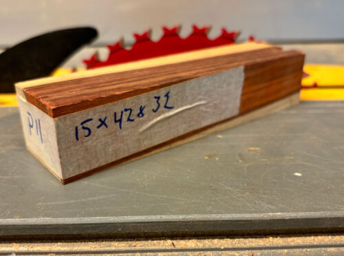 padauk kniv skaller, padauk knivskæfte